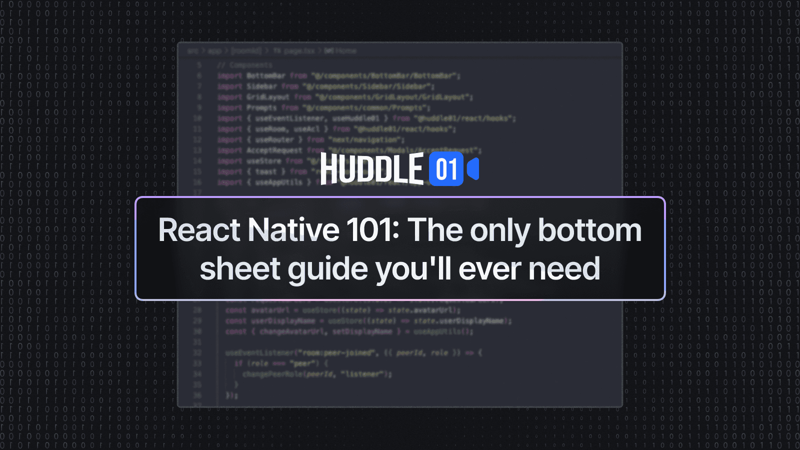 React Native 101: The only bottom sheet guide you'll ever need